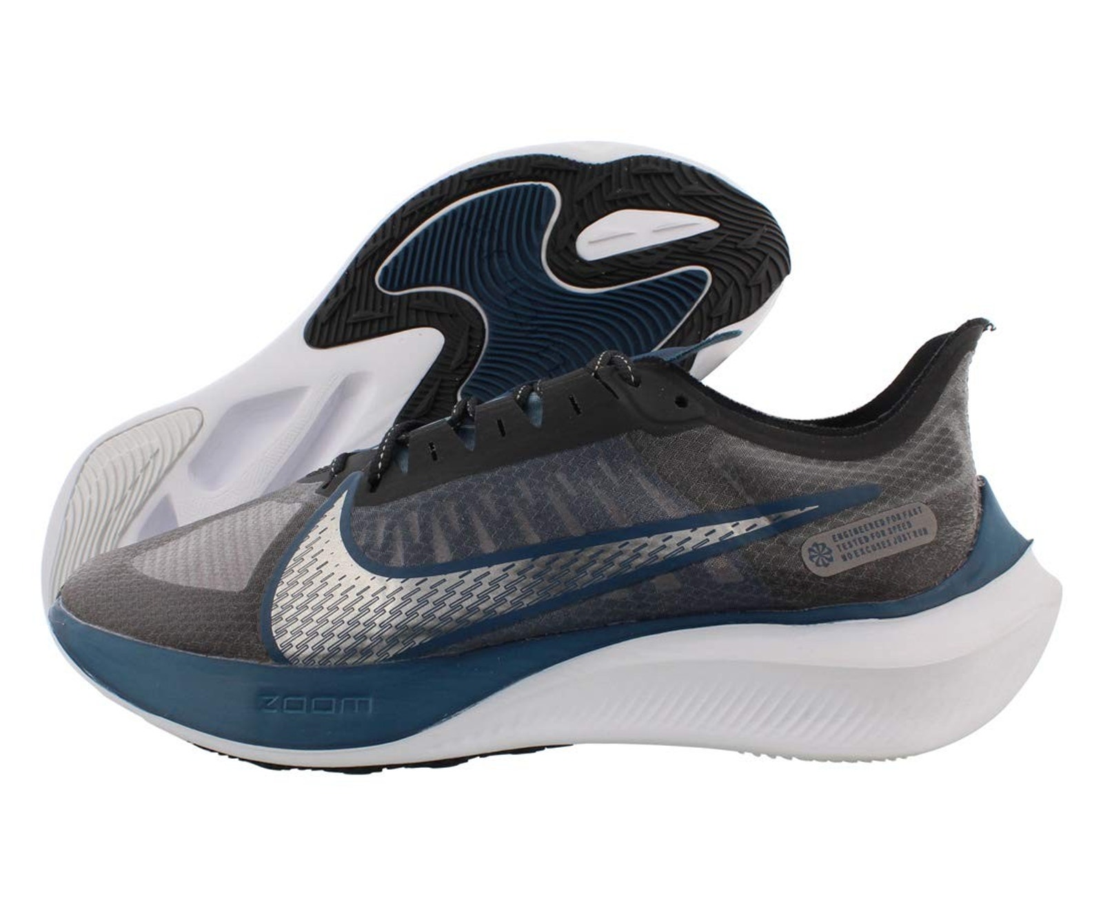 Nike Zoom Gravity Mens Shoes Size 12, Color: Black/Silver/Navy